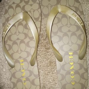 Coach flip flops